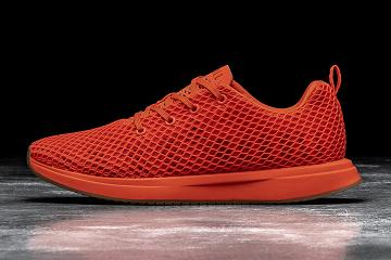 Women's Nobull Flame Mesh Running Shoes Orange | SG L2746I